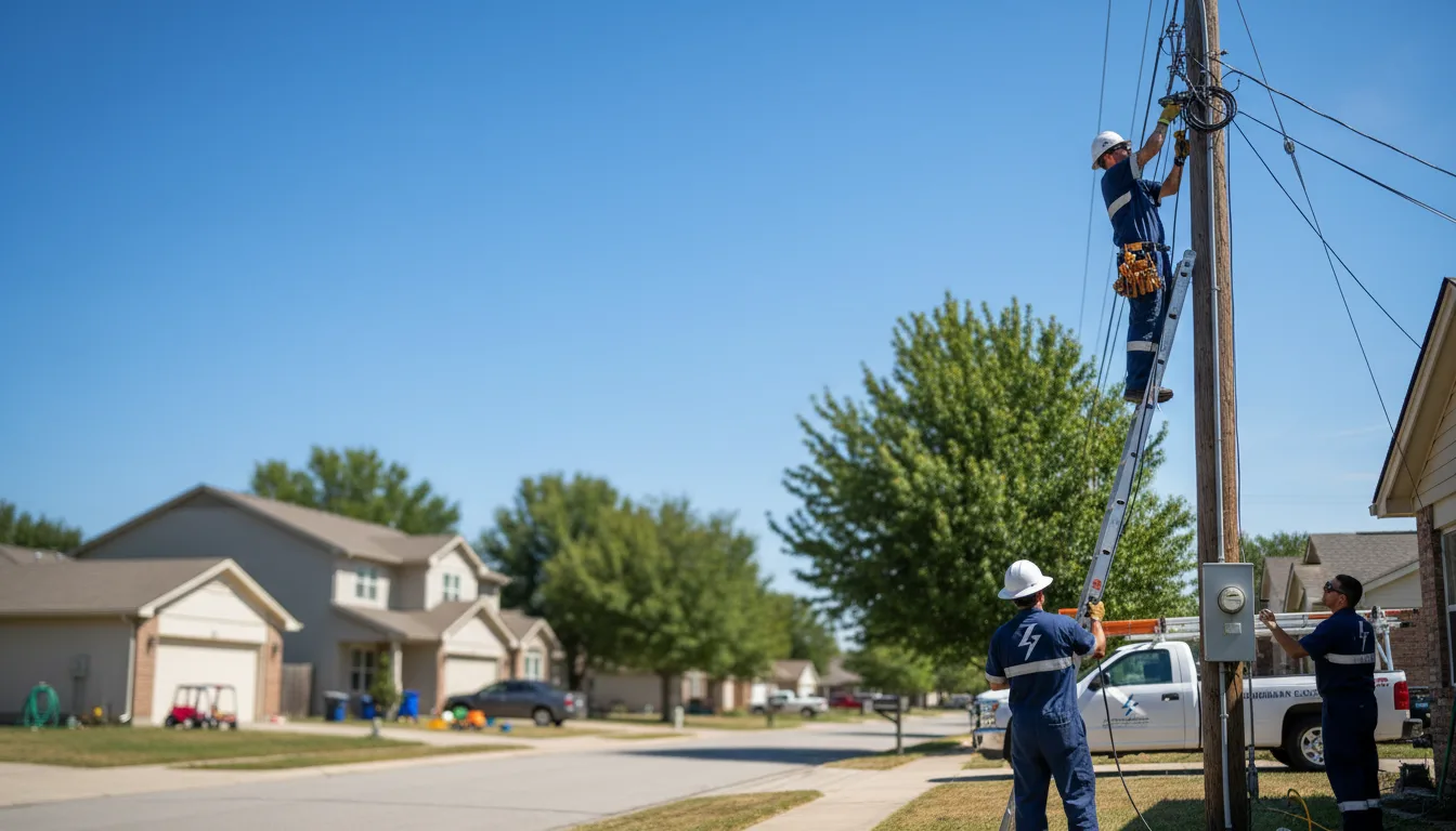 Residential electrician providing installation services in Amboy, WA